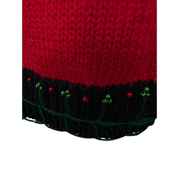 Vintage Kmart Basic Editions Womens Red Holiday Christmas Sweater Vest Size 2X - Picture 7 of 12